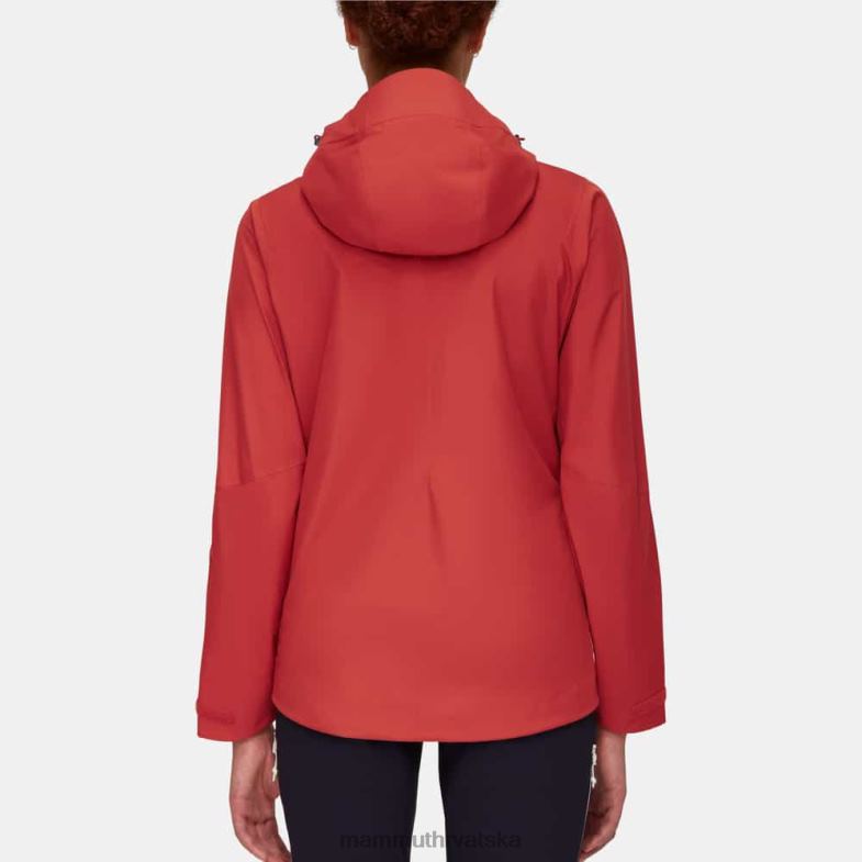 Mammut žene odjeća convey tour hs jakna s kapuljačom Z08N67 terakota