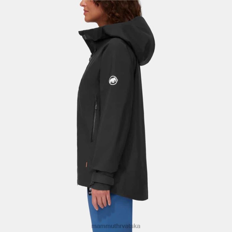 Mammut žene odjeća crater iv hs jakna s kapuljačom Z08N29 crno