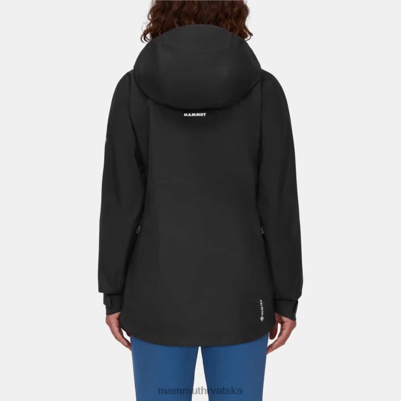 Mammut žene odjeća crater iv hs jakna s kapuljačom Z08N29 crno