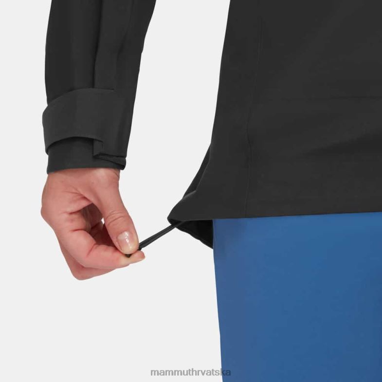 Mammut žene odjeća crater iv hs jakna s kapuljačom Z08N29 crno