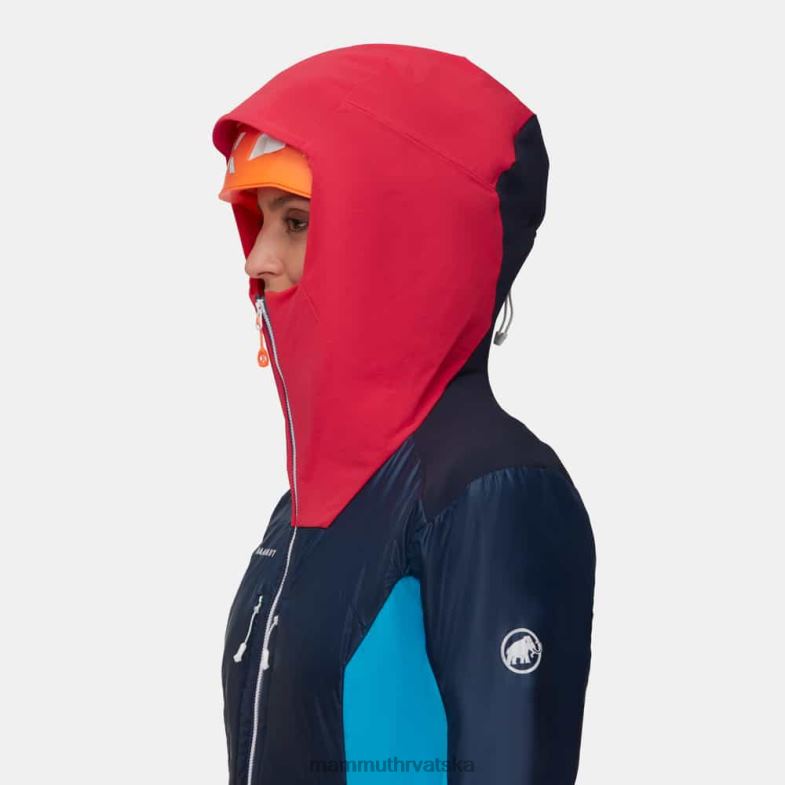 Mammut žene odjeća eisfeld so hibridna jakna s kapuljačom Z08N83 noć-azaleja