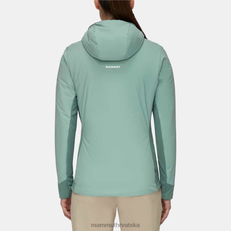 Mammut žene odjeća rime light u savitljivoj jakni s kapuljačom Z08N756 žad-tamni žad