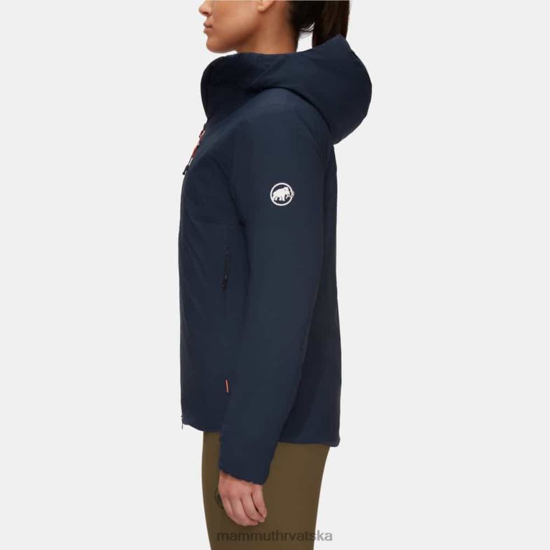 Mammut žene odjeća rime u flex jakni s kapuljačom Z08N753 morsko-crna