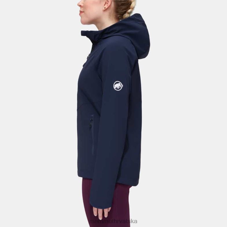 Mammut žene odjeća ultimativna udobnost pa jakna s kapuljačom Z08N665 morski
