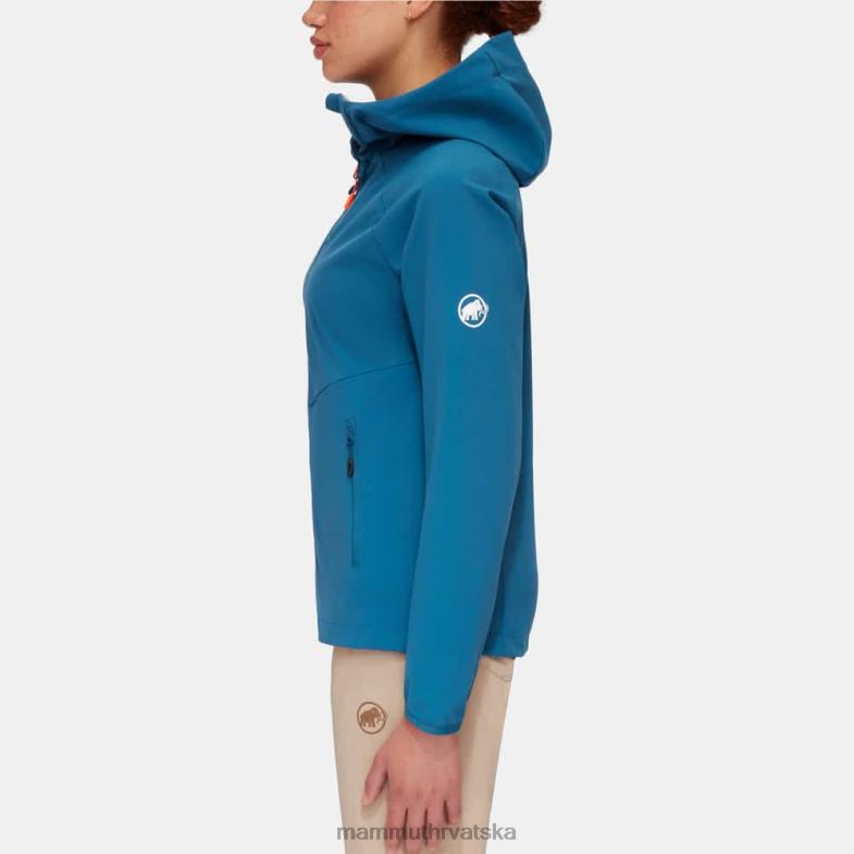 Mammut žene odjeća ultimativna udobnost pa jakna s kapuljačom Z08N666 duboki led