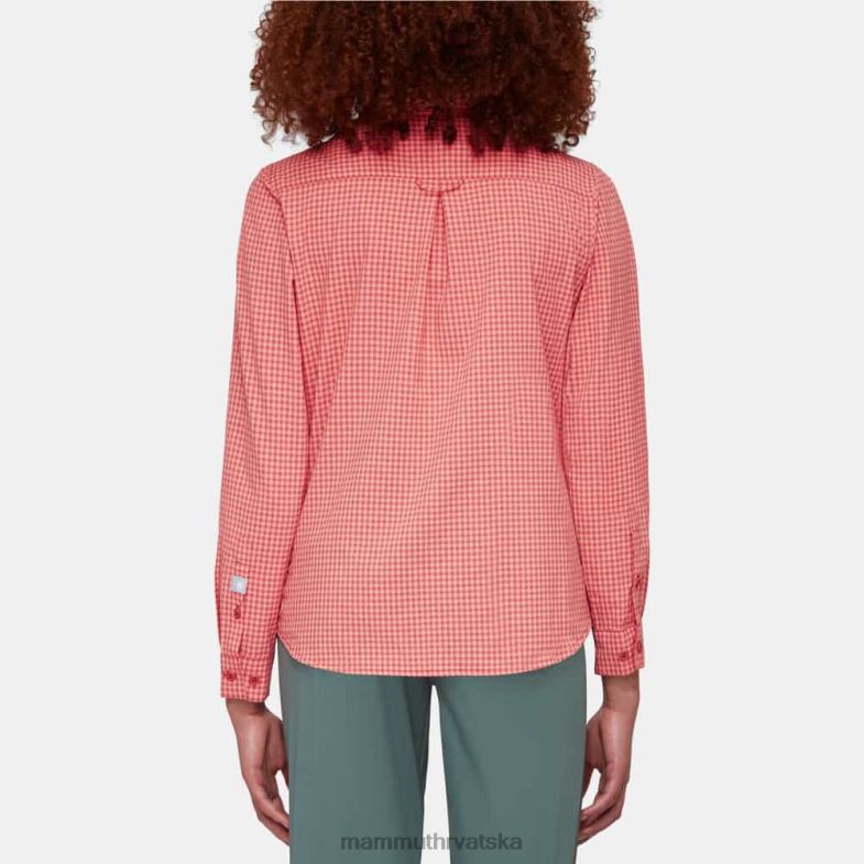 Mammut žene odjeća aada majica dugih rukava Z08N794 terakota-losos