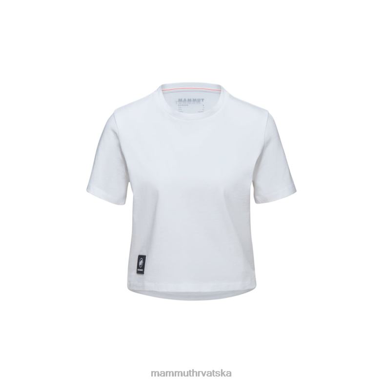 Mammut žene odjeća Massone majica kratkih rukava skraćeni patch Z08N186 bijela