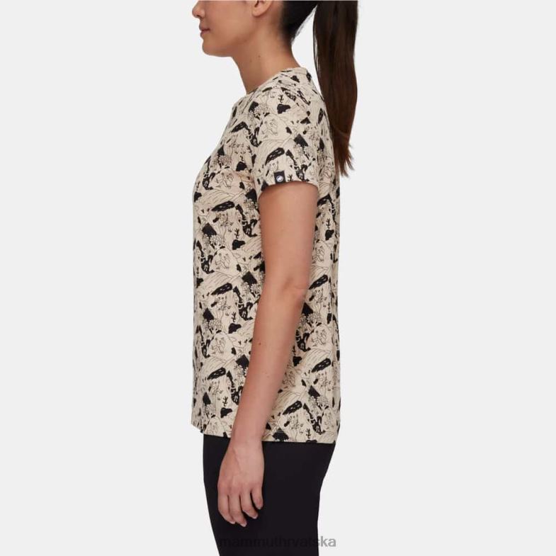 Mammut žene odjeća massone t-shirt penjačka scena Z08N1107 savansko-crna