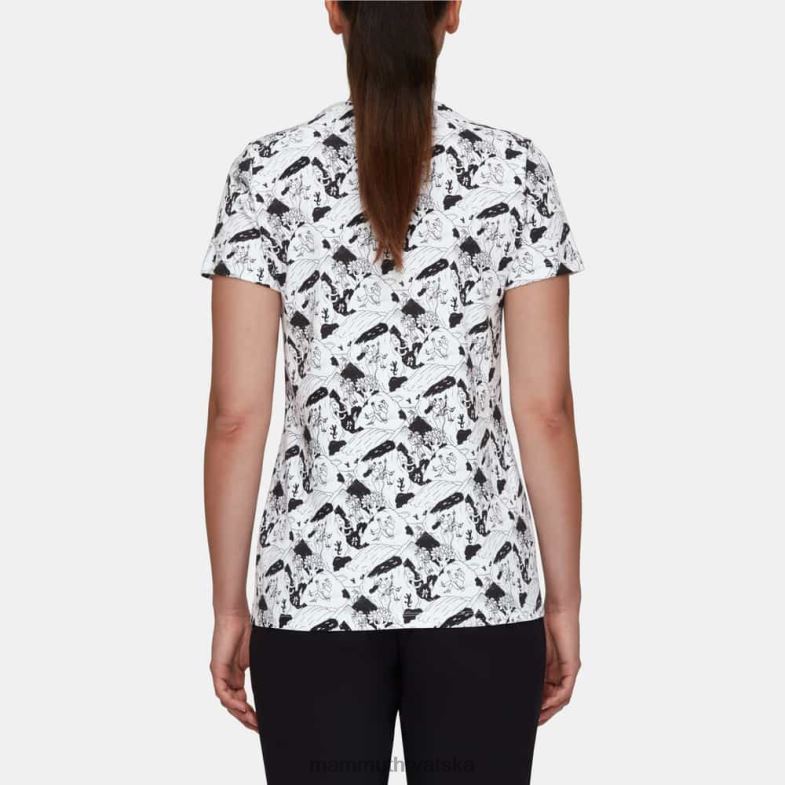 Mammut žene odjeća massone t-shirt penjačka scena Z08N257 bijelo crno