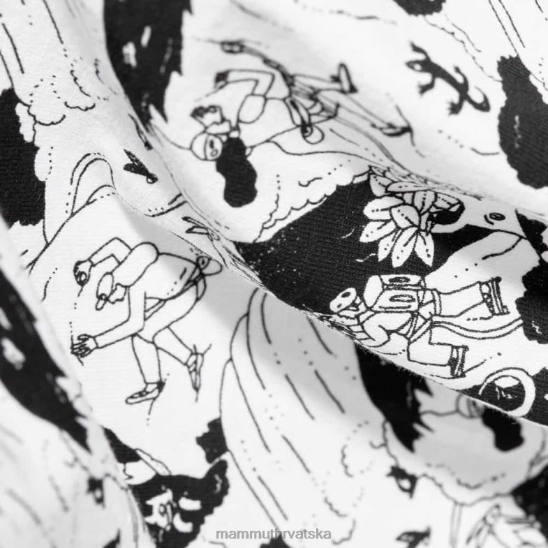 Mammut žene odjeća massone t-shirt penjačka scena Z08N257 bijelo crno