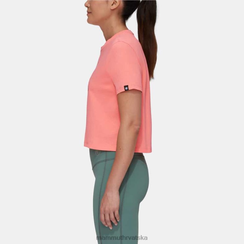 Mammut žene odjeća obrezani natpis na majici massone Z08N1092 losos