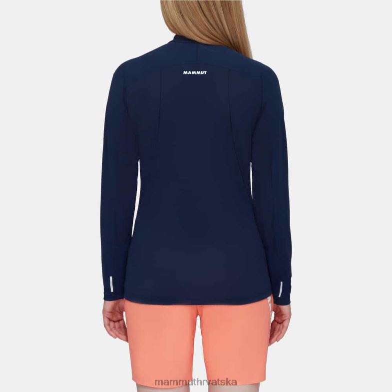 Mammut žene odjeća aenergy fl dugi rukav s poluzatvaračem Z08N846 morski