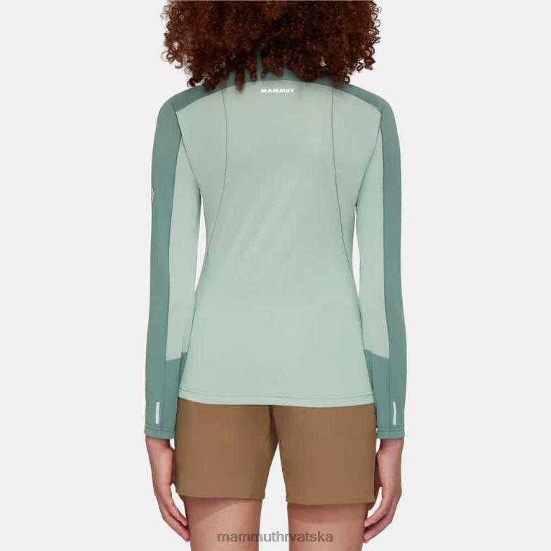 Mammut žene odjeća aenergy fl dugi rukav s poluzatvaračem Z08N847 tamni žad-žad