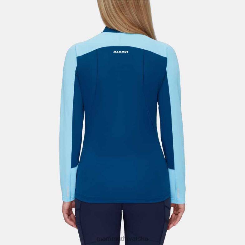 Mammut žene odjeća aenergy fl dugi rukav s poluzatvaračem Z08N848 hladno plavo-duboki led