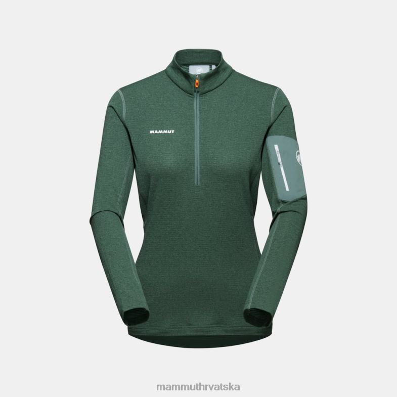 Mammut žene odjeća aenergy light ml pola zip poteg Z08N935 tamni žad