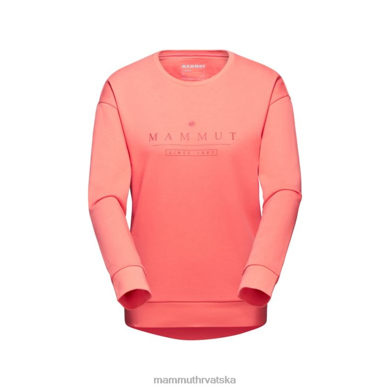 Mammut žene odjeća core ml logo s okruglim izrezom Z08N1034 losos