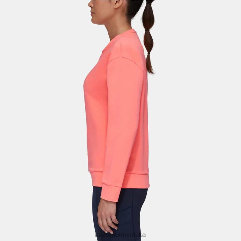 Mammut žene odjeća core ml logo s okruglim izrezom Z08N1034 losos